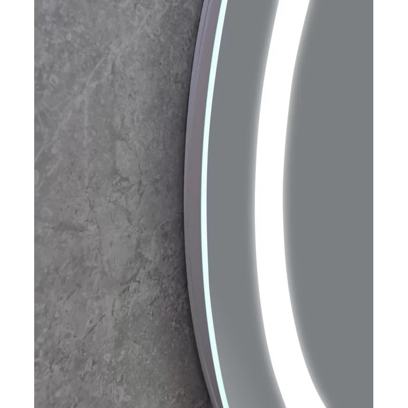 Зеркало Mixxus PLAIN MC02-80 с Led Touch, Anti-fog, димером, регулятором яркости, часами