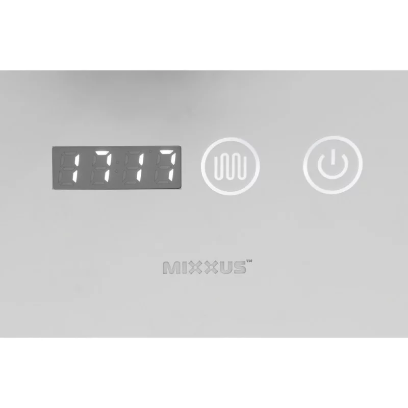 Зеркало Mixxus PLAIN MC02-80 с Led Touch, Anti-fog, димером, регулятором яркости, часами