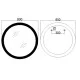 Зеркало Mixxus PLAIN MC10-80 с Led Touch, Anti-fog, димером, регулятором яркости, часами