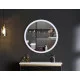 Зеркало Mixxus PLAIN MC10-80 с Led Touch, Anti-fog, димером, регулятором яркости, часами