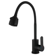 Смеситель для кухни Zerix DAX-011 Black Reflector с нерж. стали SUS304