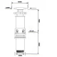 Раковина накладная Mixxus Premium STYLE-0201 520х375х140mm с донным клапаном и отверстием под смеси