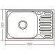Мойка кухонная Zerix Z6642-08-180E (Satin)