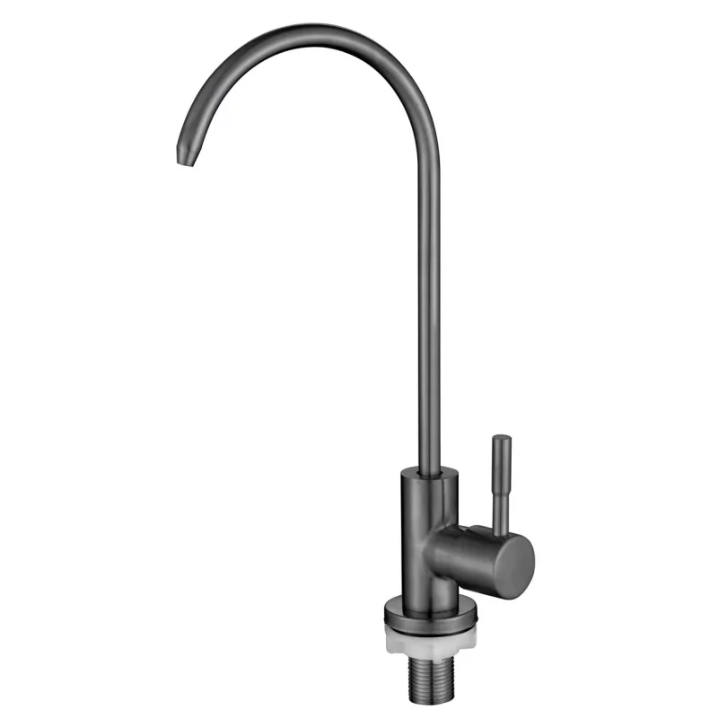 Кран для питьевой воды Mixxus MONO-07.SUS FILTER Graphite из нержавеющей стали