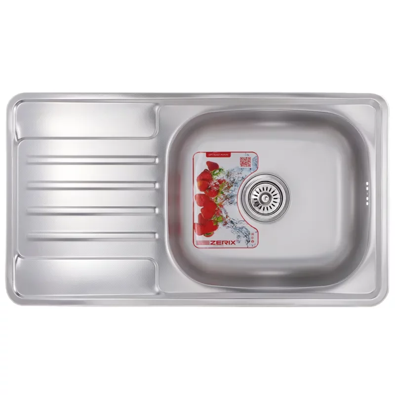 Мойка кухонная Zerix Z7642-08-180E (Satin)