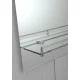 Зеркало настенное Zerix LAGUNA MRZ03-45x60x11 прямоугольное с дугообразным верхом и полкой
