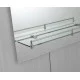 Зеркало настенное Zerix LAGUNA MRZ03-45x60x11 прямоугольное с дугообразным верхом и полкой