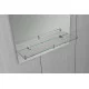 Зеркало настенное Zerix LAGUNA MRZ03-45x60x11 прямоугольное с дугообразным верхом и полкой