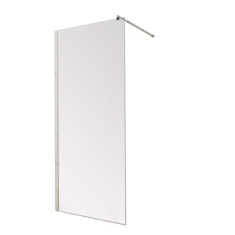 Душевая перегородка Mixxus Premium FLAT SP01-120x200-TR Chrome Walk-In прозрачное стекло 8мм (MI685