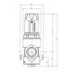 Редуктор давления Roho R1202-050 - 1/2" НН, PN25 (1-6 бар) мембранный