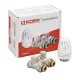 Комплект для нижнего подкл. радиатора Koer SET-22 - 1/2"x3/4" (прямой) с термоголовкой НН