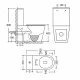 Унитаз-компакт Mixxus BEVEL-0405-R 605х370х800mm, система смыва RIMLESS