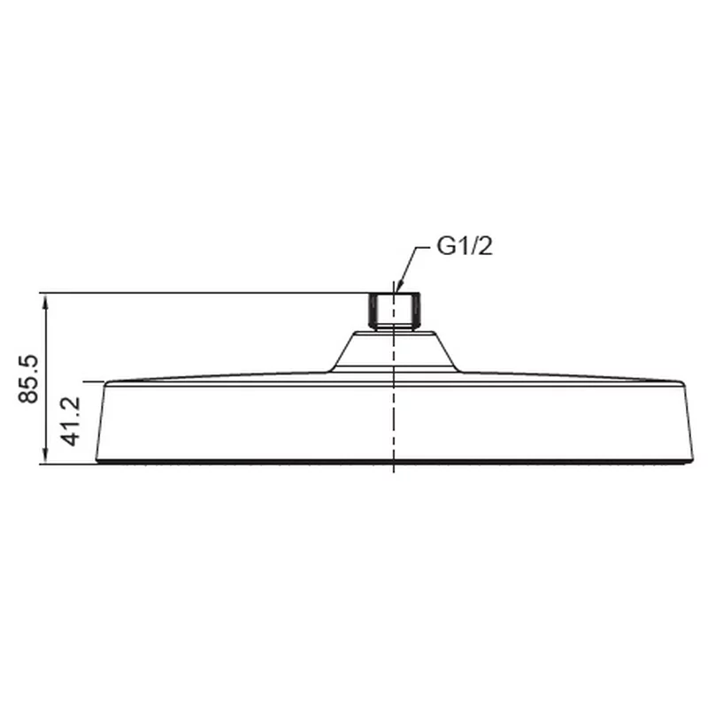 Лейка для душа потолочная Koer KP-0403-05-OH 300мм