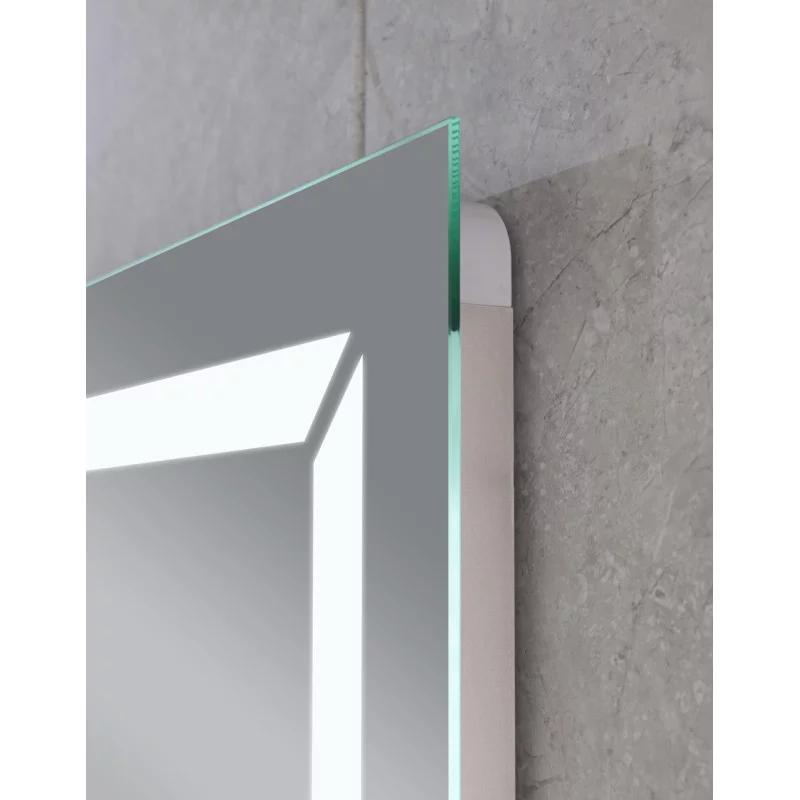 Зеркало Mixxus LIGHT MR01-70x50 с Led Touch, Anti-fog, димером, регулятором яркости, часами (MI6000