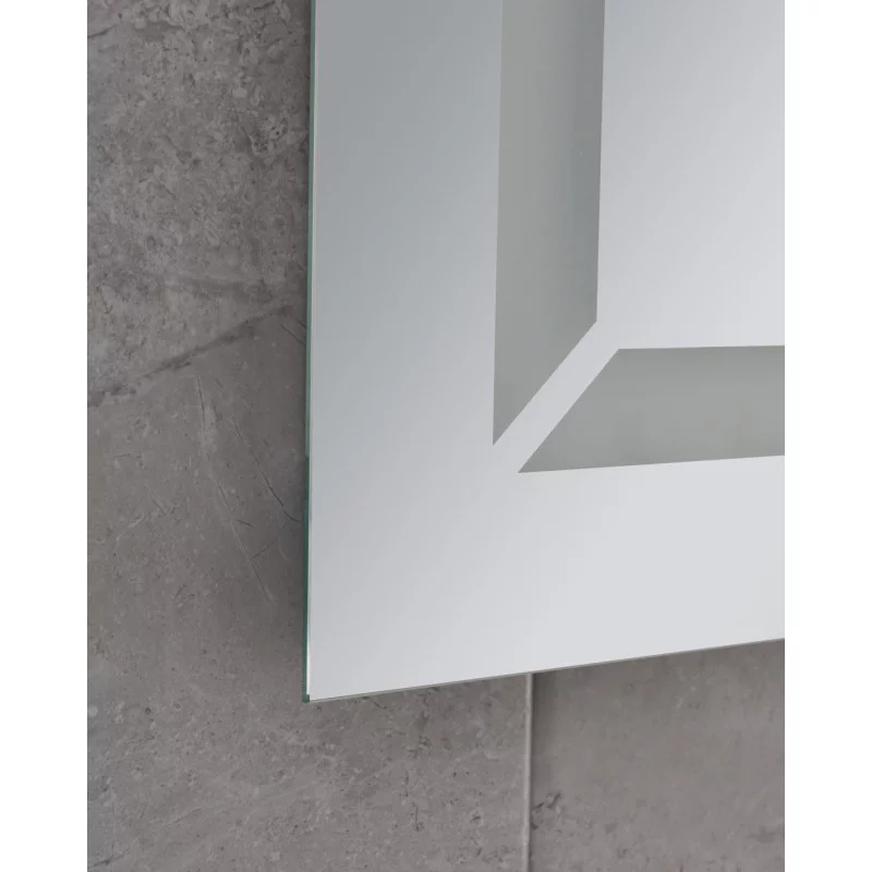 Зеркало Mixxus LIGHT MR01-70x50 с Led Touch, Anti-fog, димером, регулятором яркости, часами (MI6000