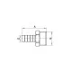 Штуцер для подсоединения шланга Koer KF.U06M-10 - 1/2"x10mm M