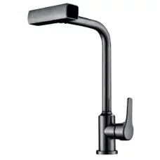Смеситель для кухни Champion MOZ-014 GRAPHITE с выдвижной лейкой 4 режима из нержавеющей стали (CH6