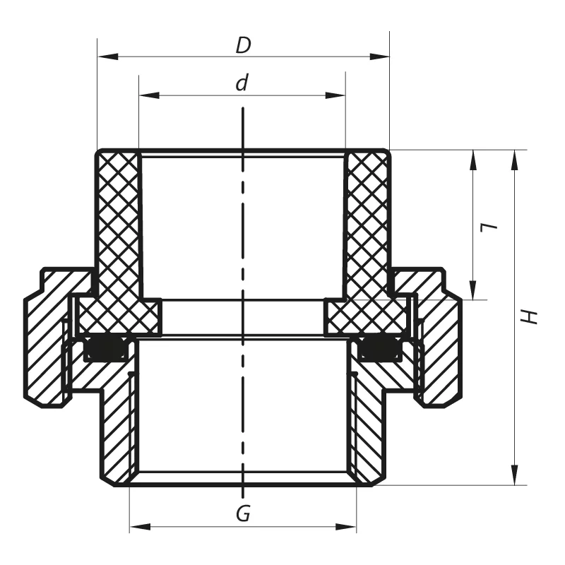 Сгон-американка ВР 20x1/2F PPR Koer K0129.PRO