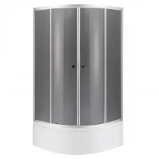 Душевая кабина с высоким поддоном Mixxus PLAIN SCT01-90x90x195-GR SATIN серое тонированное стекло 4
