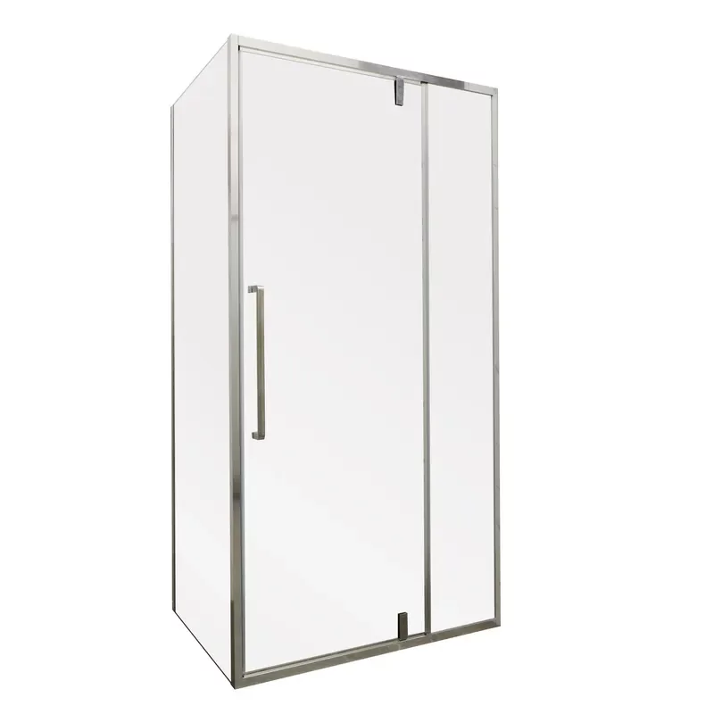 Душевая кабина без поддона Mixxus Premium BEVEL SC01-100x80x195-TR Chrome прозрачное стекло 6мм (MI