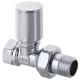 Кран для полотенцесушителя прямой Koer KR.532 - 1/2" (Продается по 2 шт.)