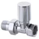 Кран для полотенцесушителя прямой Koer KR.532 - 1/2" (Продается по 2 шт.)