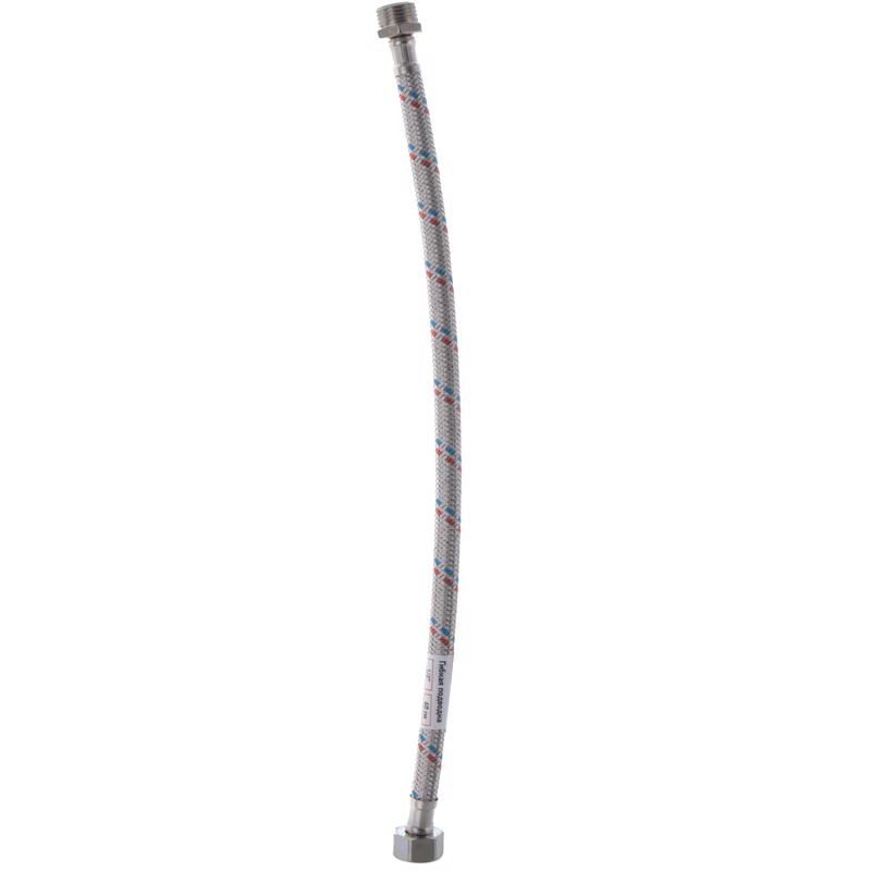 Гибкий шланг для подключения воды гайка 1/2'' - Штуцер 1/2'' (40 см) Zerix