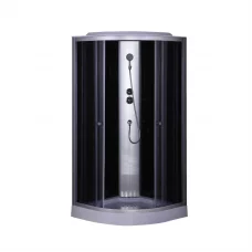 Бокс душевой без гидромассажа Mixxus STRONG SB02-90x90x215-GR SATIN с низким поддоном
