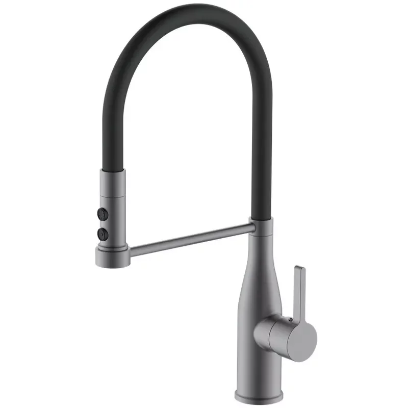 Смеситель для кухни Mixxus Premium Summer 017 GRAPHITE REFL.BLACK
