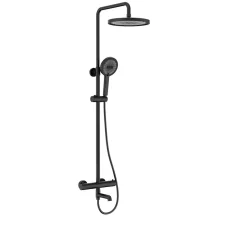 Душевая колонна с термостатическим смесителем Koer KB-57029-05 3 функции, цвет черный