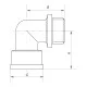Угол 3/4'' НВ (хром) Koer KF.L08MF.CHR