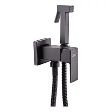 Смеситель для гигиенического душа Zerix LEB9-123 Black с лейкой (цвет черный)